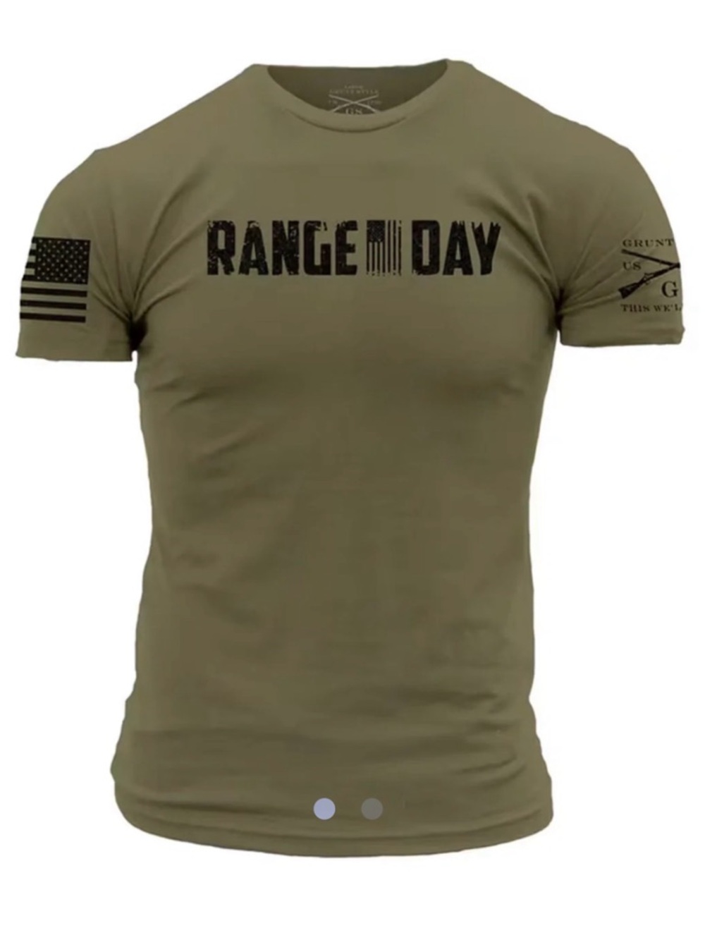 NWT Black Grunt Style Range Day Graphic Tee with Flag XXL - Picture 6 of 6